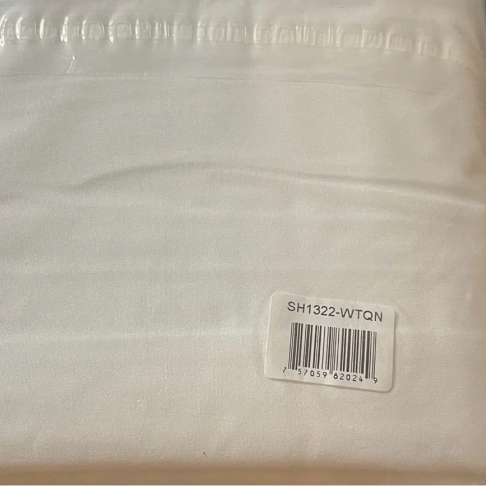 White 2-Piece Solid Flat Top Sheet Set